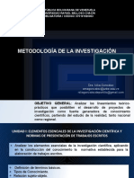 Metodología. URBE. Nilia González(1)
