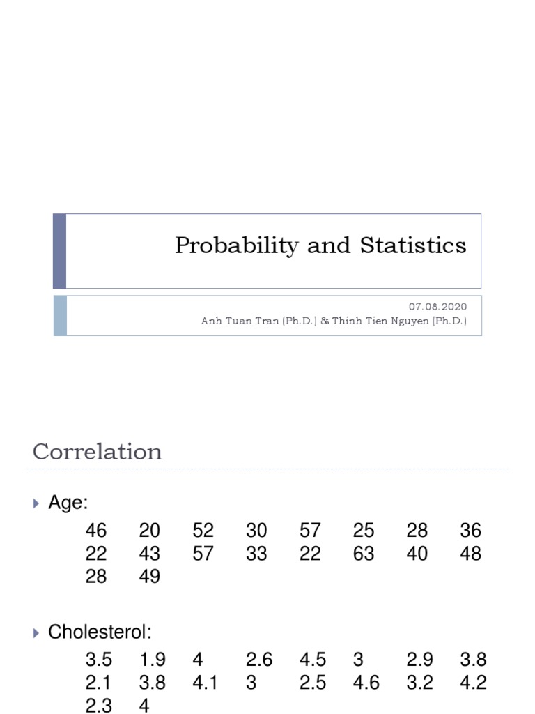 Correlation and Regression Analysis Guide | PDF | Covariance ...