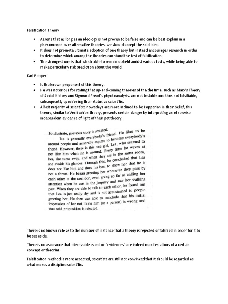 Understanding Falsification Theory | PDF