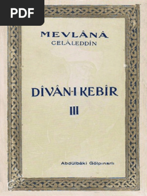 1220 3 Celaletdin Mevlana Divani Kebir 3 Abdulbaqi  