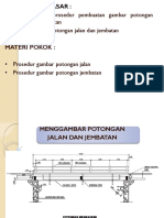 Menggambar Potongan Jalan Dan Jembatan