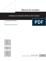 FTXP-L,ATXP-L,FTXF-A 3PRO512025-1C 2018 01 Installation Manual Romanian