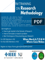 Short Term Training Program On: Research Methodology