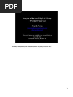 Download Imagine a National Digital Library I Wonder If We Can by Amanda French SN49784075 doc pdf