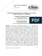 Implementasi Penerapan Pembiayaan Ultra Mikro Di Bmt-Ugt Sidogiri Aminnullah Achmad Muttaqin