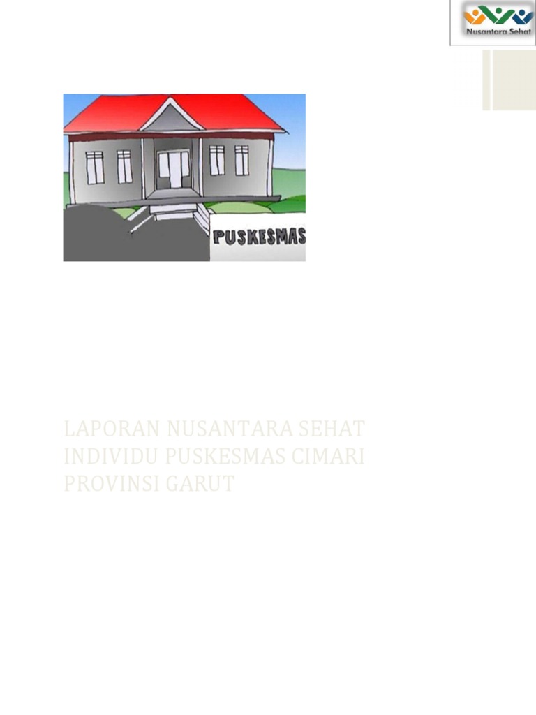 Laporan Nusantara Sehat Individu Puskesmas Cimari Provinsi Garut | PDF