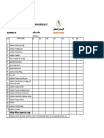 Asphalt Cutter Checklist