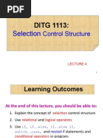 Lecture 4 - Selection