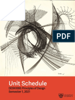 Unit Schedule: DESN1000: Principles of Design Semester 1, 2021