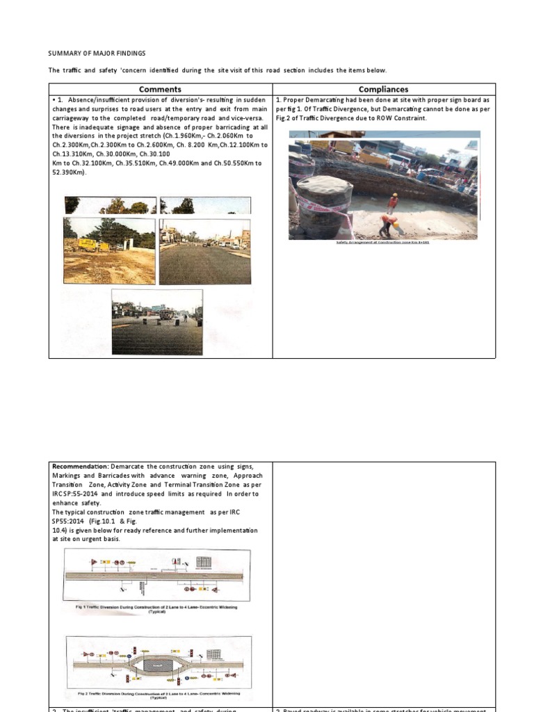 Road Safety Audit Compliances Pkg-01 | PDF | Speed Limit | Road