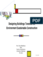 Designing Buildings Towards The Environment Sustainable Construction