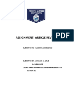Article Review 01 HR Management
