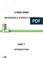 Renewable Energy Systems Introduction