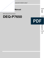 DEQ-P7650: Operation Manual
