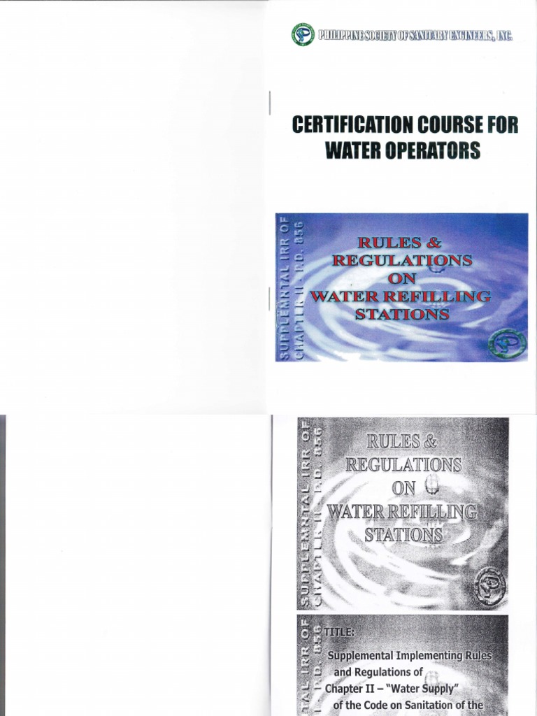 Regulatory Requirements and Operational Standards for Bottled Water