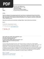 Tesla and DMV Communications