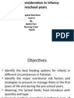 Nutritional Consideration in Inf... Unit-II