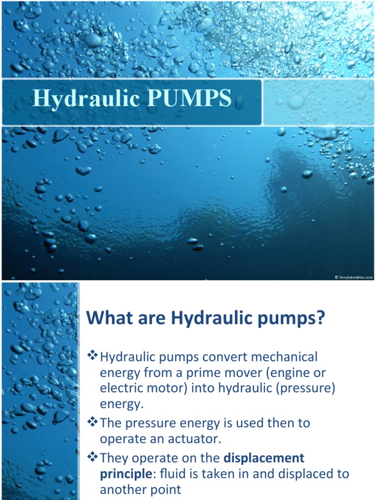 Hydraulic Pumps PDF Pump Engines