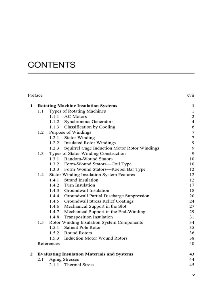 1 Rotating Machine Insulation Systems 1 | PDF | Electric Motor ...