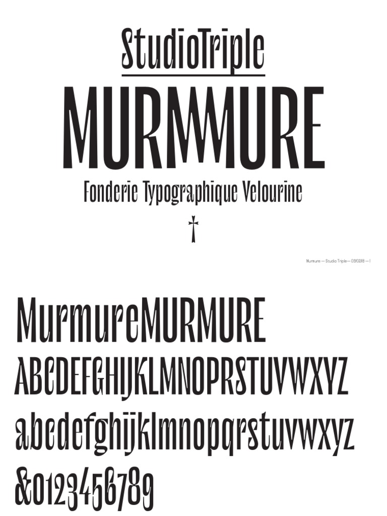 Specimen Le Murmure | PDF