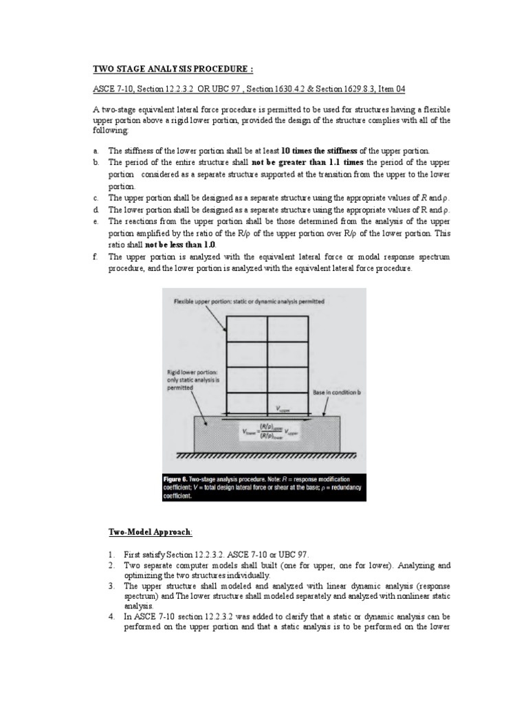 Two-Stage Equivalent Lateral Force Analysis | PDF | Force | Applied ...