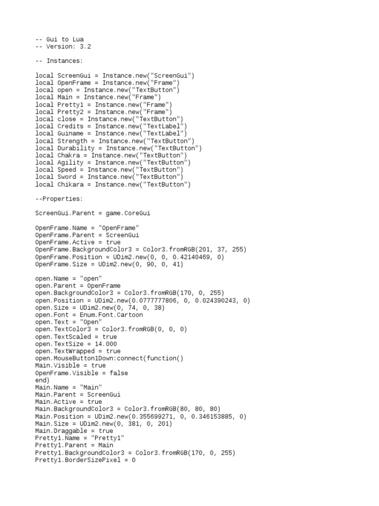 Anime Fighting Simulator GUI Script | PDF | Computing