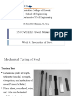 Lecture - Week 4 - Properties of Steel