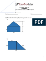 Worksheet Perimeter and Area