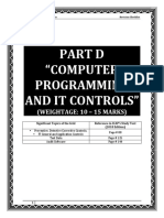 PART D - Computer Programming and IT Controls