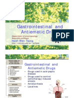 Gastrointestinal and Gastrointestinal and Antiemetic Drugs Antiemetic Drugs