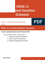 Mod11 - Context Sensitive Grammar (PDA)