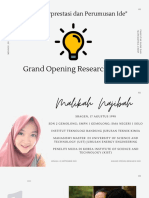 "Motivasi Berprestasi Dan Perumusan Ide": Grand Opening Research 2020