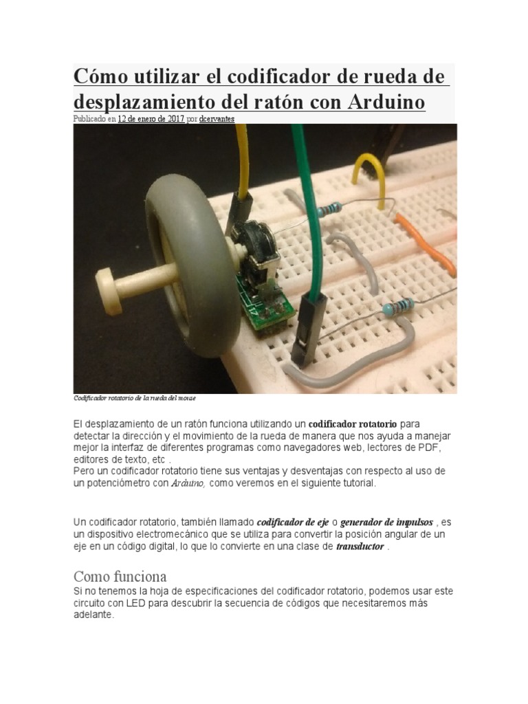 Cómo Utilizar El Codificador de Rueda de Desplazamiento Del Ratón Con ...
