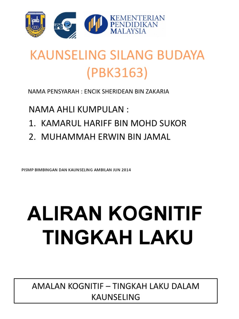 Kaunseling Silang Budaya M13 Kamarulerwin Pdf