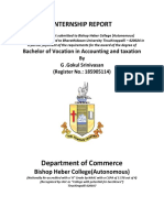Internship Report: Department of Commerce