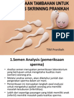 Pemeriksaan Tambahan Untuk Fertilitas Skrinning Pranikah