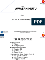 GMP - Pengawasan Mutu