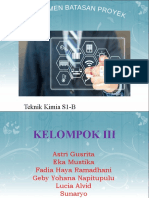 Manajemen Batasan Proyek Kelompok 3