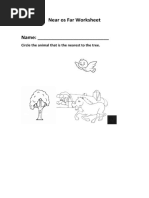 Near Os Far Worksheet Pdf