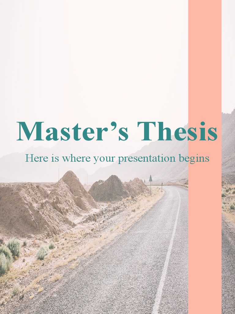 master's thesis by slidesgo