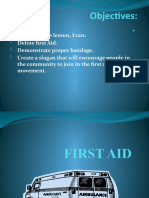 First Aid Procedures Guide: Definitions, Bandaging, Burns, Transport