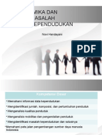 Dinamika Dan Permasalahan Kependudukan