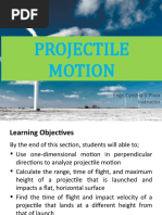 Projectile Motion: Engr. Cynthia V Plaza Instructor