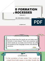 Lesson 6 - Word Formation Processes