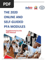 THE 2020 Online and Self-Guided Pfa Modules: Supplemental To The SEES Manual