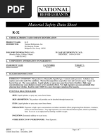 R-22 Refrigerant Safety Data Sheet | PDF | Fires | Materials