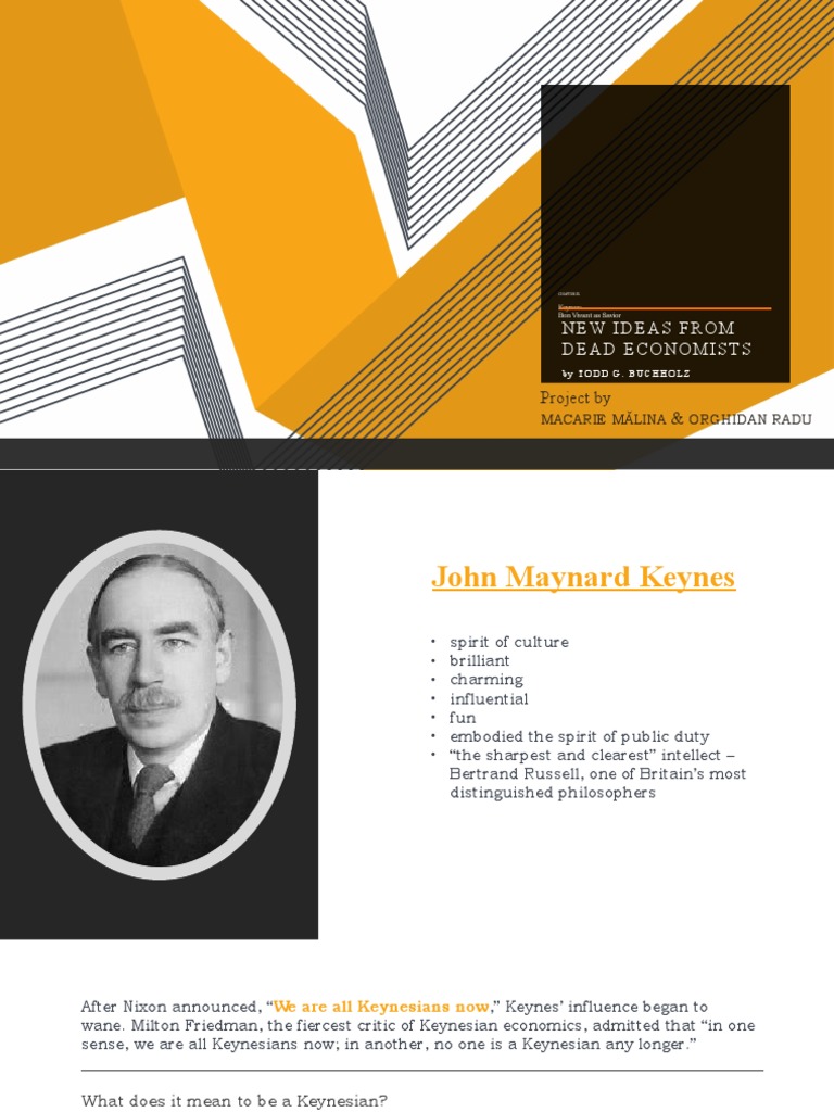 New Ideas From Dead Economists Project by & PDF John Maynard Keynes Keynesian Economics
