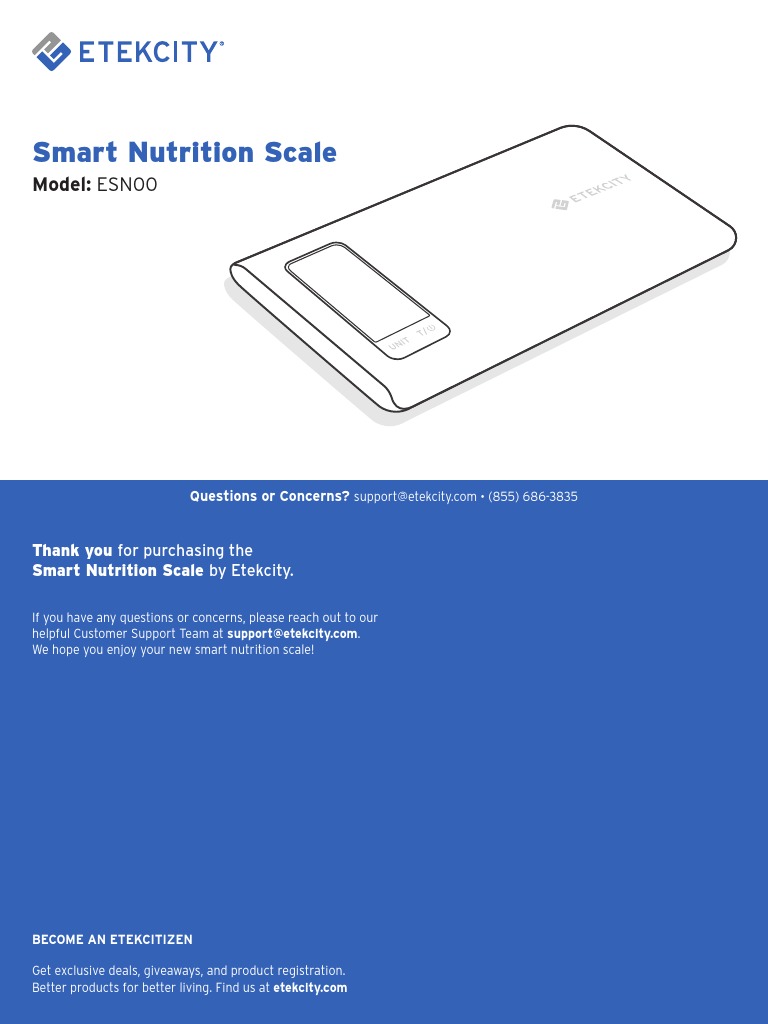 Etekcity ESN00: Smart WIFI Food Nutrition Scale - VeSync Store