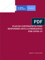 Plan de Contingencia Para Responder Ante La Emergencia Por Covid-19