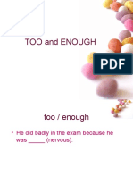 Too and Enough Grammar Drills - 18574